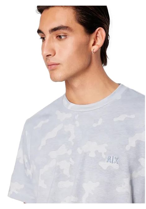 Relaxed fit T-shirt in heavy camouflage cotton ARMANI EXCHANGE | T-shirt | 3DZTEU ZJ9JZ25FM